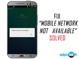 MOBILE NETWORK NOT AVAILABLE