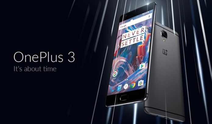 oneplus 3 smartphone wirh 6GB RAM