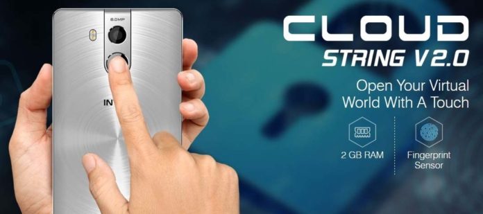 Intex Cloud String V2.0 Smartphone with in built SOS feature and Fingerprint Sensor (Android Phone)