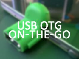 USB OTG (On-The-Go) feature in Smartphones or Tablets