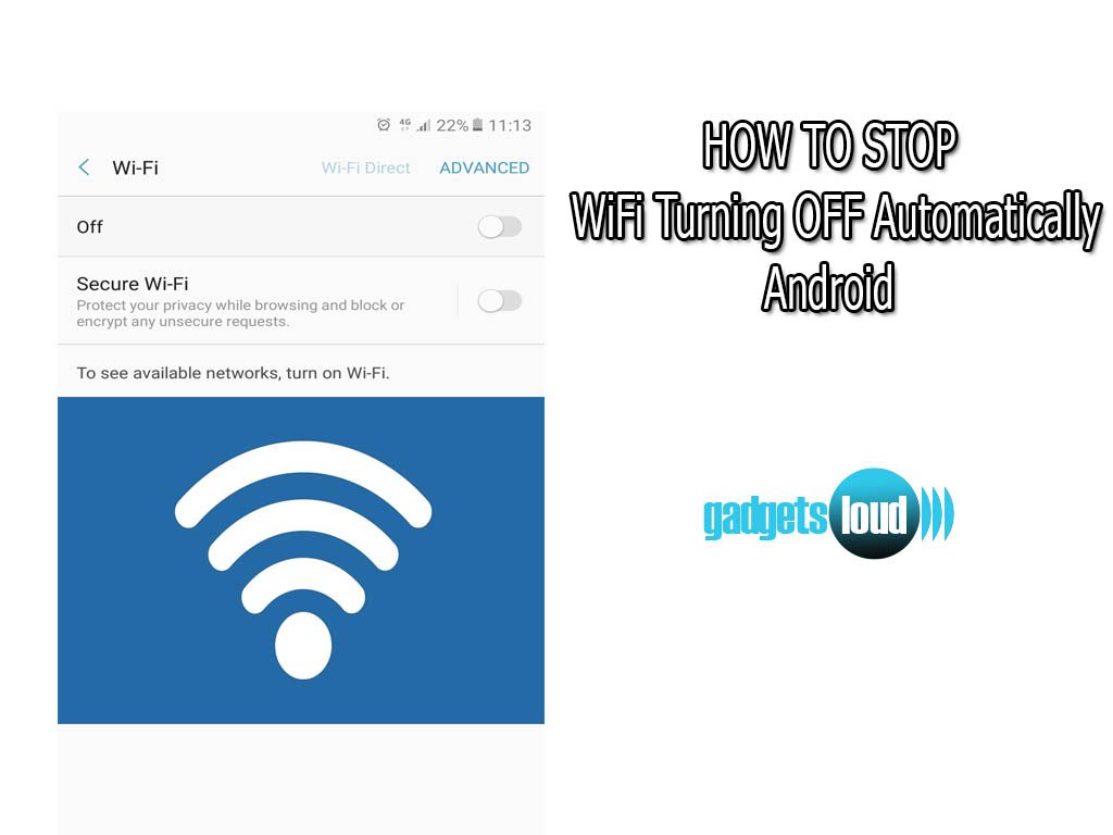 Stop WiFi Turning OFF Automatically