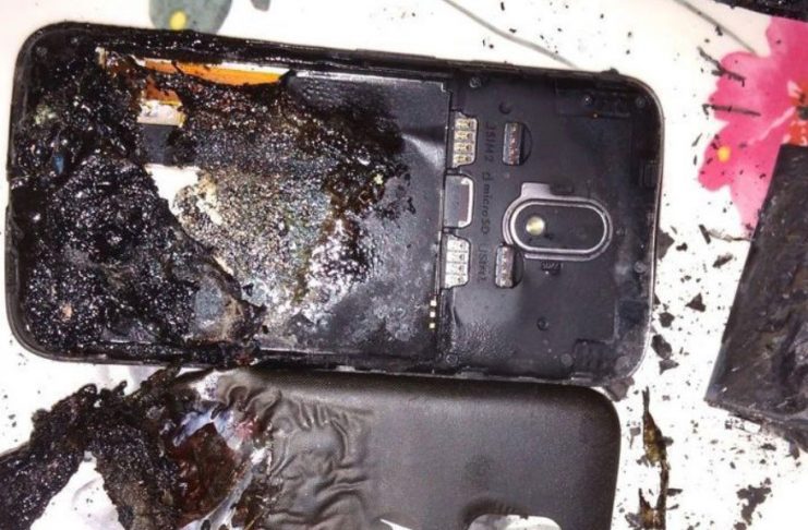 Phone Battery Gets Exploded