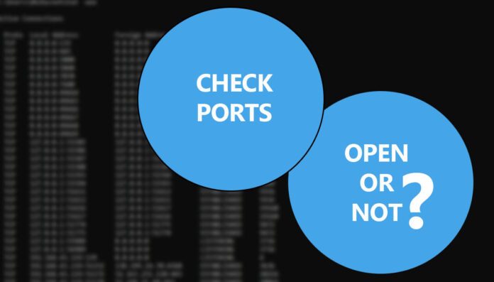 check if a port is open