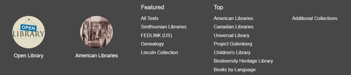 Internet Archive - eBook Torrent Libraries