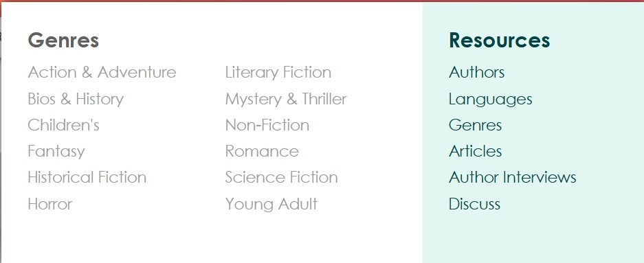ManyBooks - Sections