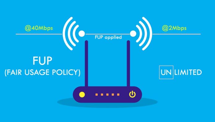 This image shows what is FUP in Broadband