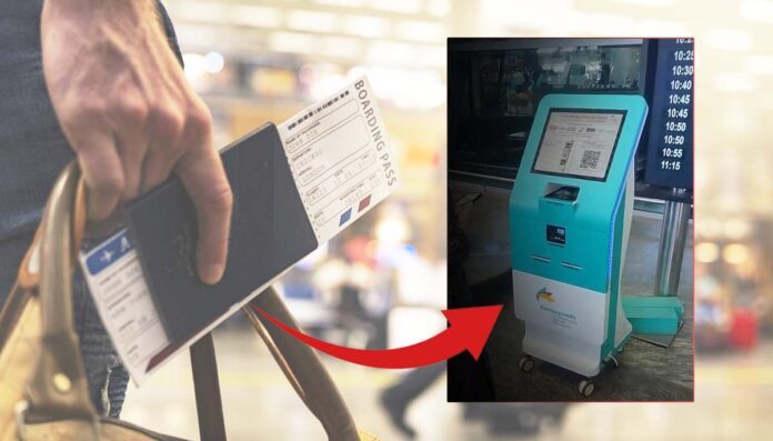 Self Boarding Pass Printing Machine