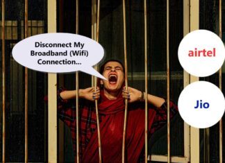1-click solution to cancel Airtel and Jio WiFi connection: My personal experience and proven method Disconnect Broadband Connection on Airtel and Jio via email