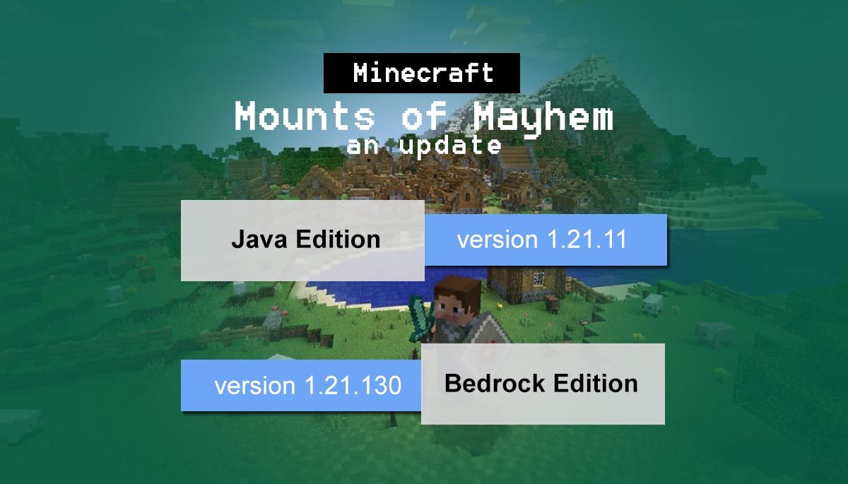 Minecraft Update Java (v 1.21.11) and Bedrock Edition (v 1.21.130)